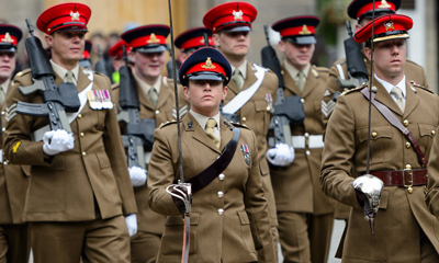 Ceremonial parade suit military cap