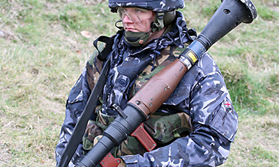 Blue DPM camouflage uniform