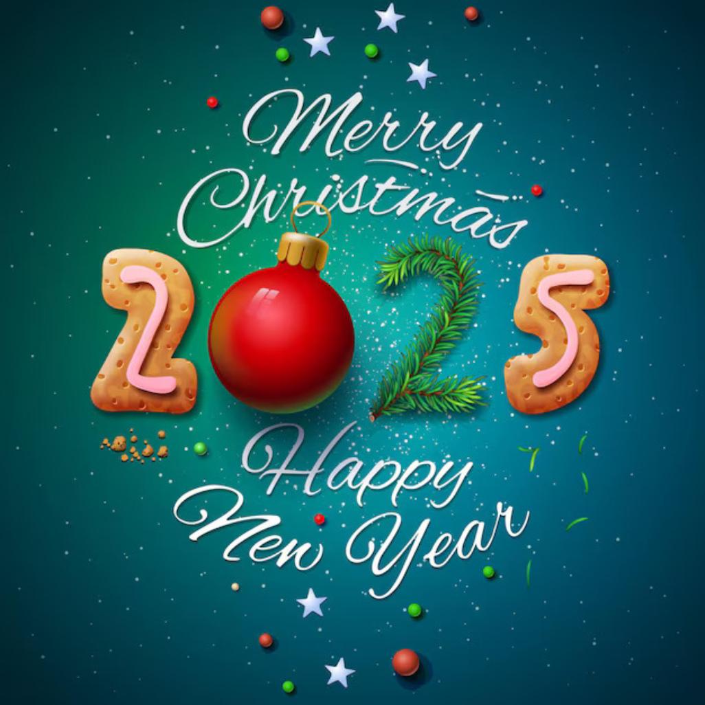 merry christmas and happy new year 2025