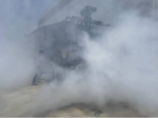 water cannon vehicle