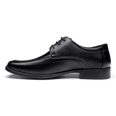 काले निचले स्तर के चमड़े के व्यापार के जूते