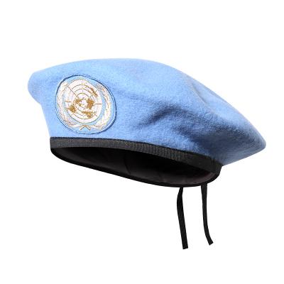नीला संयुक्त राष्ट्र ऊन सेना सैन्य बेरेट
